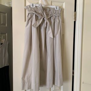 Beige midi skirt size 6